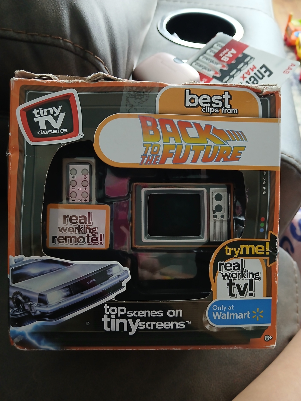 Tiny TV Classics Back to the Future Mini TV w/ Real works Working Remote